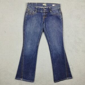 Tag Womens Jeans Boot Cut Low Rise Blue Denim Medium Wash ID #3009 30